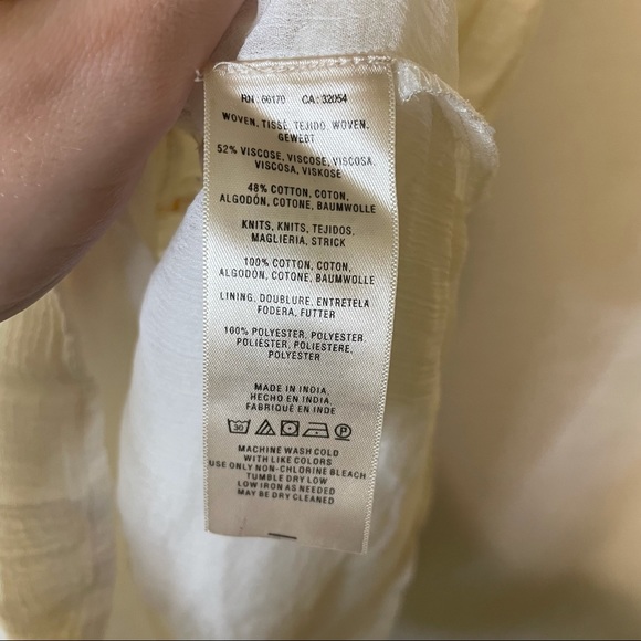 Anthropologie Akemi + Kin White Peasant Boho Top - Picture 5 of 7